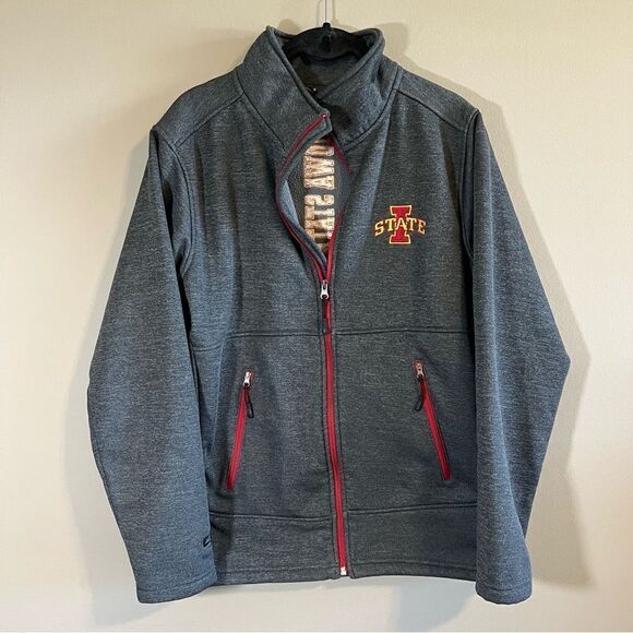 ✨ Colosseum Gray Iowa State Full Zip Jacket Small - Picture 1 of 11